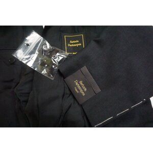 Sartoria Partenopea Dark Blue S130s Wool 2 Pc Suit Jacket Pants 46R BRAND NEW